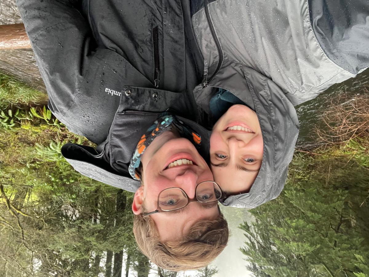 Hiking at Silver Falls