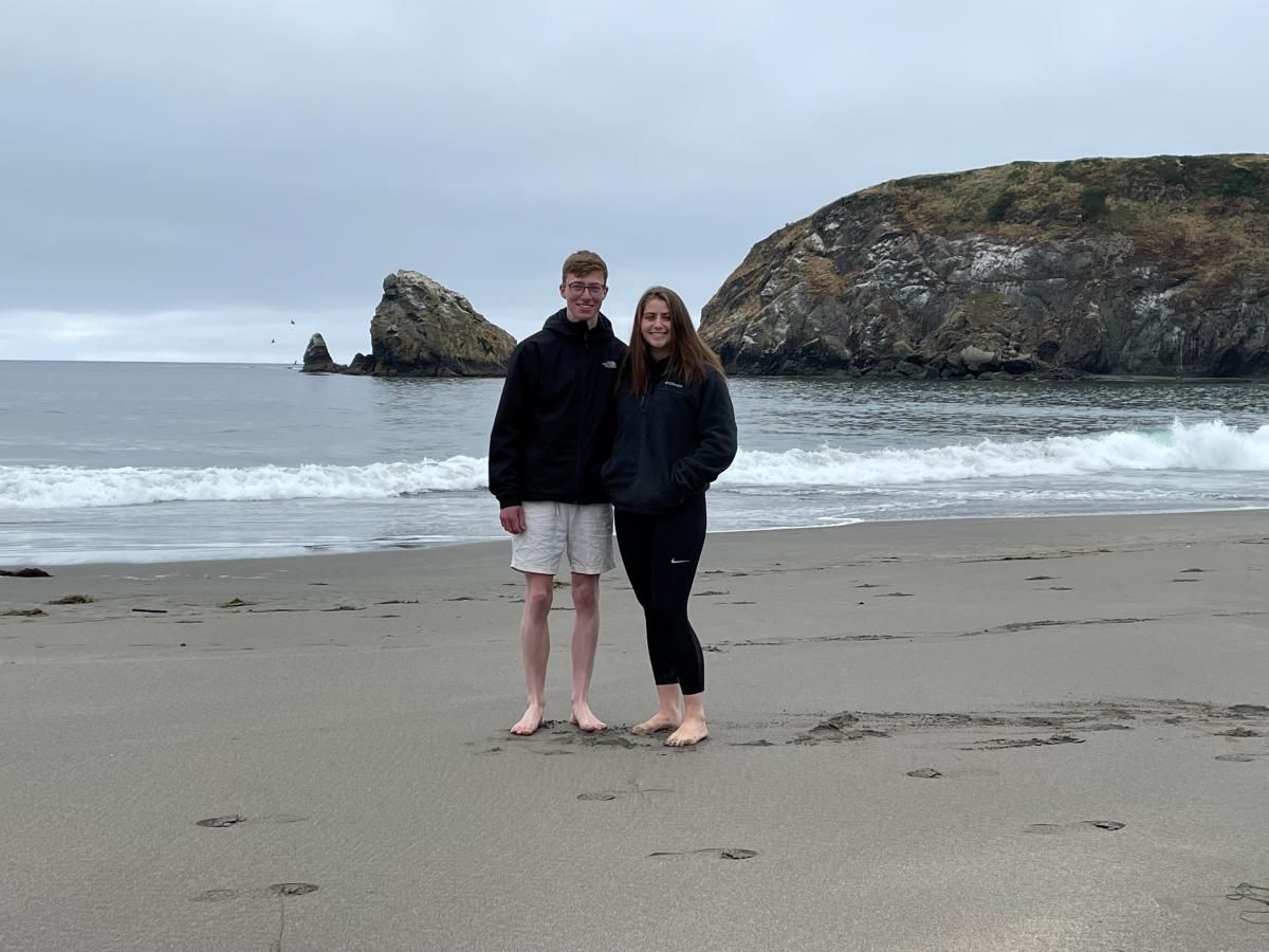 Enjoying the beach in southern Oregon