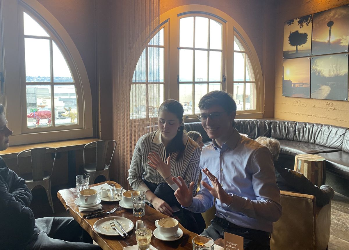 Reviewing coffee in Seattle